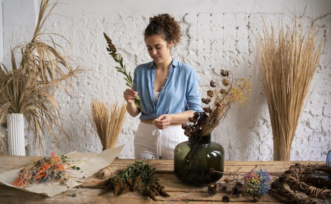 people-building-their-own-dried-arrangement